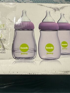 Joovy Boob Purple Baby Bottle - Pack of 3